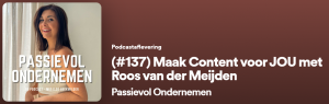 Passievol ondernemen de podcast